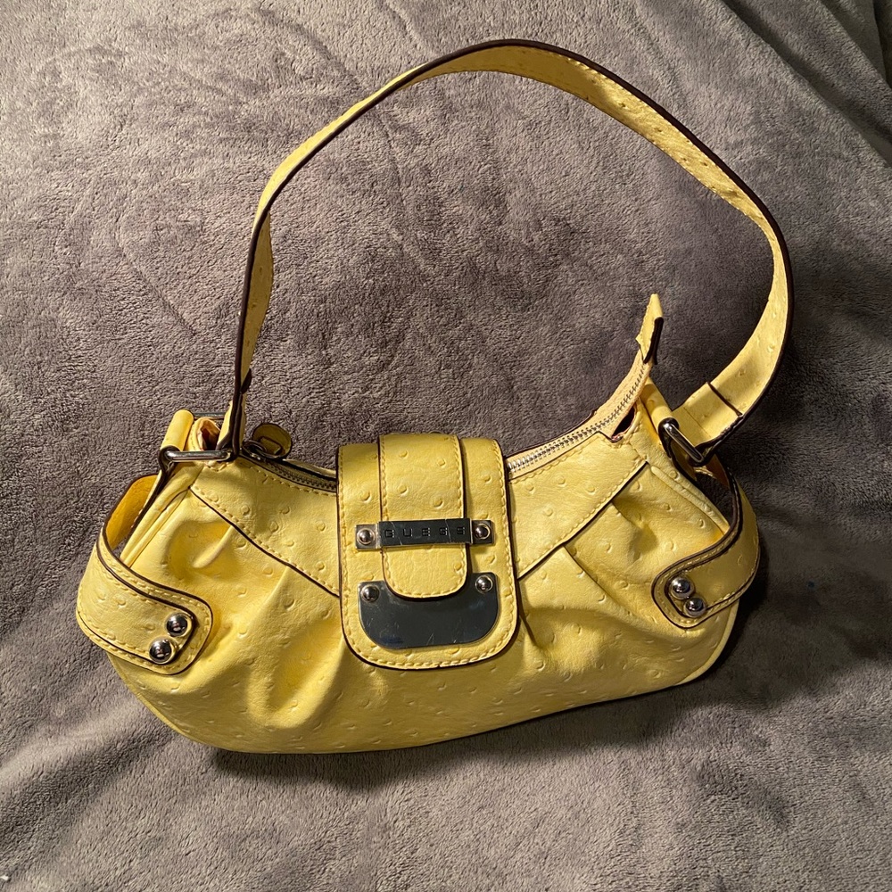 Guess yellow purse